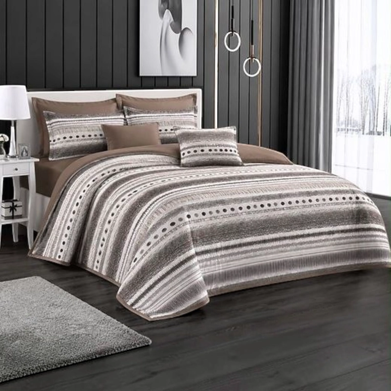 CUBRECAMA QUILT DE VERANO DE 1.5 PLAZAS MEDIDA 180X230CM DELGADO + 1 FUNDA DE ALMOHADA CMV15P-GS-12 - 1