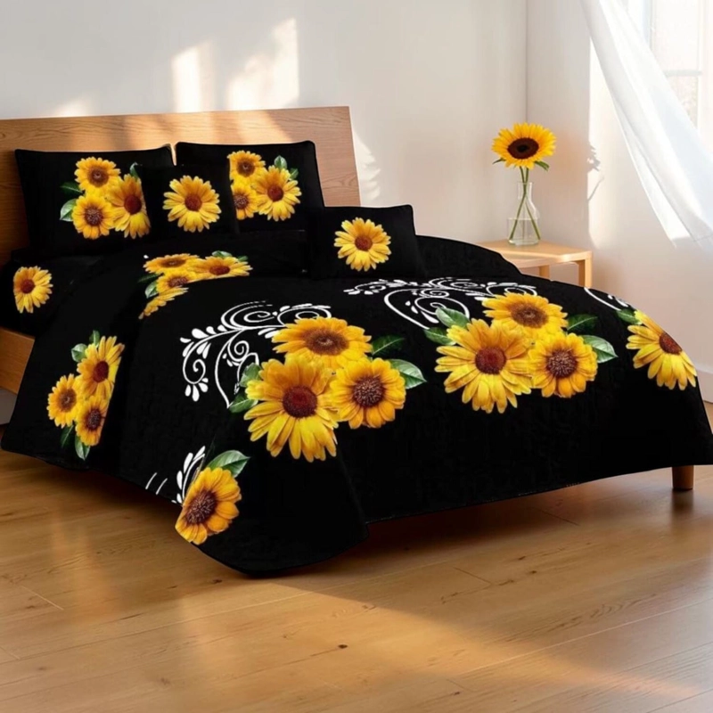 CUBRECAMA QUILT DE VERANO DE 2 PLAZAS MEDIDA 230X250CM DELGADO + 2 FUNDAS DE ALMOHADA CMV2P-KD-37 - 1