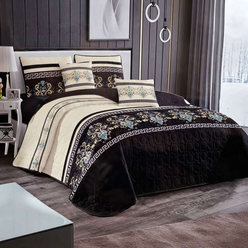 CUBRECAMA QUILT DE VERANO DE 2 PLAZAS MEDIDA 230X250CM DELGADO + 2 FUNDAS DE ALMOHADA CMV2P-KD-25 - 1