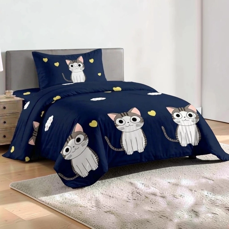 CUBRECAMA QUILT DE VERANO DE 1.5 PLAZAS MEDIDA 180X230CM DELGADO + 1 FUNDA DE ALMOHADA - 1