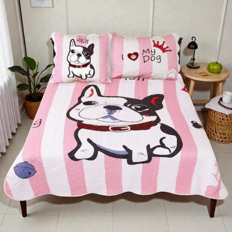 CUBRECAMA QUILT DE VERANO DE 1.5 PLAZAS MEDIDA 180X230CM DELGADO + 1 FUNDA DE ALMOHADA - 1