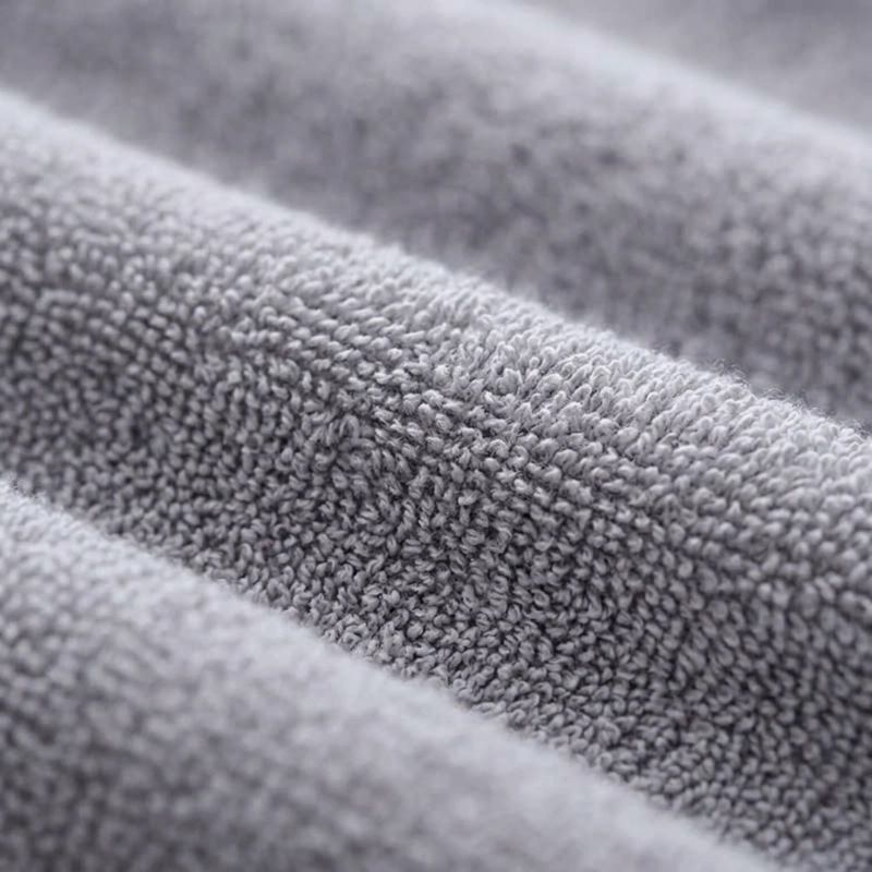 JUEGO DE 3 TOALLAS DE BAÑO 100% ALGODON DE CUERPO Y MANOS  GRIS - 2