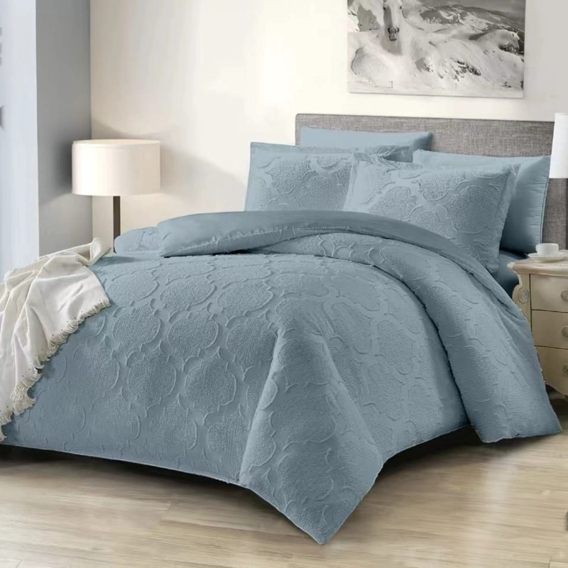 CUBRECAMA DE VERANO SEMIACOLCHADO QUILT TEXTURIZADO 230X250CM + 2 FUNDAS DE ALMOHADA CMAC2P-TF-29 - 1