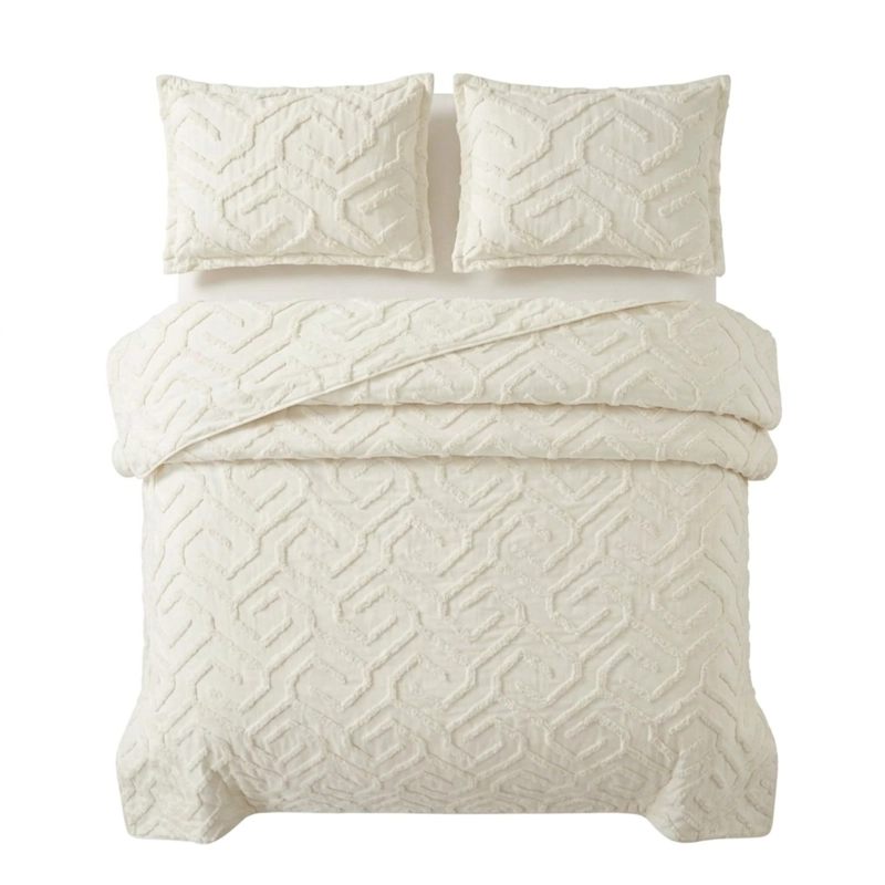CUBRECAMA DE VERANO TUFTING QUILT TEXTURIZADO 180X230CM + 1 FUNDA DE ALMOHADA CMVTT15P-TF-13 - 4