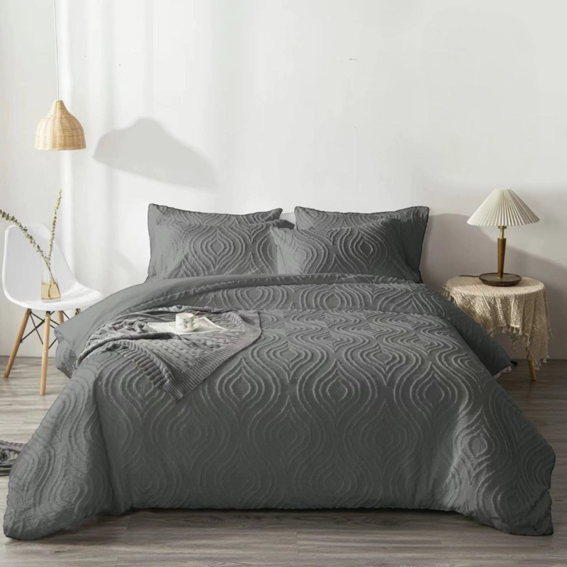 CUBRECAMA DE VERANO SEMIACOLCHADO QUILT TEXTURIZADO 250X270CM + 2 FUNDAS DE ALMOHADA CMACKING-TF-17 - 1