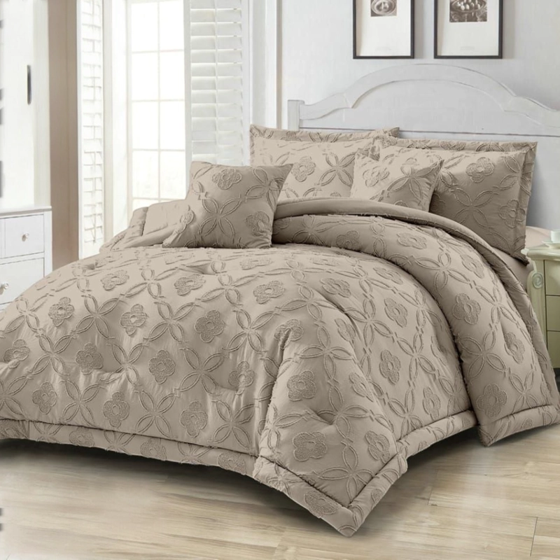 CUBRECAMA DE VERANO SEMIACOLCHADO QUILT TEXTURIZADO 230X250CM + 2 FUNDAS DE ALMOHADA CMAC2P-TF-19 - 1