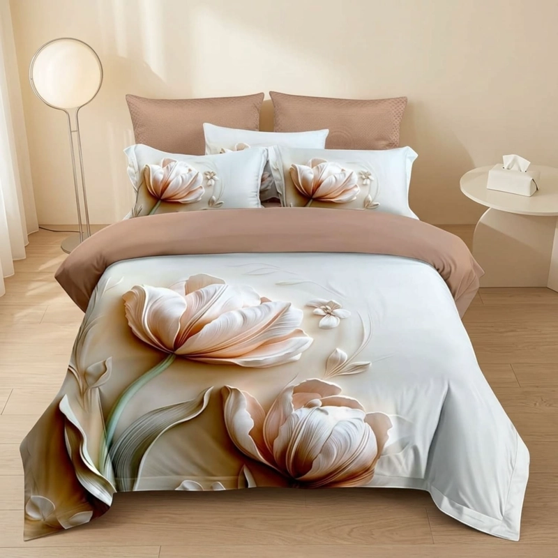 QUILT CUBRECAMA DE VERANO ESTAMPADO 250X270CM + 2 FUNDAS DE ALMOHADA CM3DKING-TF-12 - 1