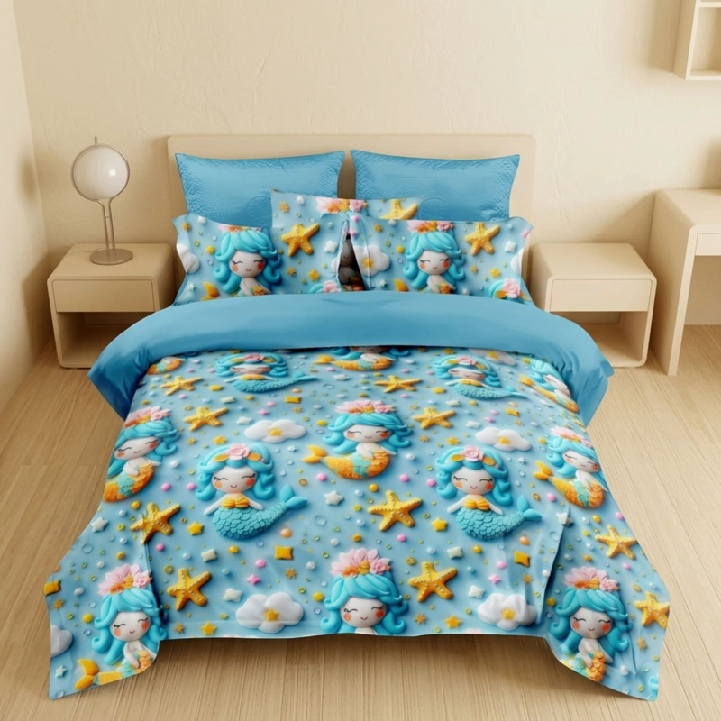 QUILT CUBRECAMA DE VERANO ESTAMPADO 180X230CM + 1 FUNDA DE ALMOHADA CM3D15P-TF-17 - 1