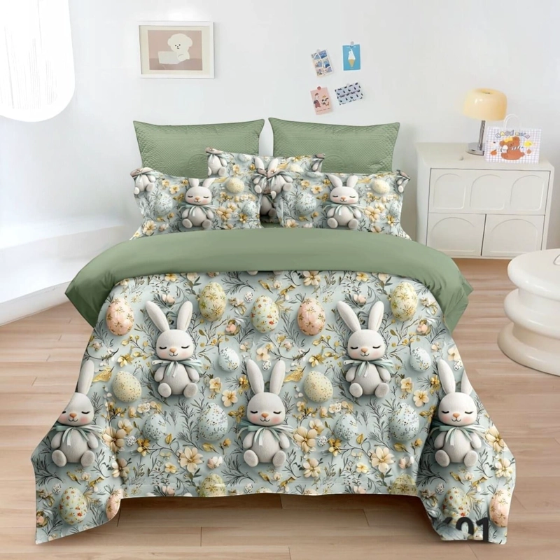 QUILT CUBRECAMA DE VERANO ESTAMPADO 180X230CM + 1 FUNDA DE ALMOHADA CM3D15P-TF-12 - 1