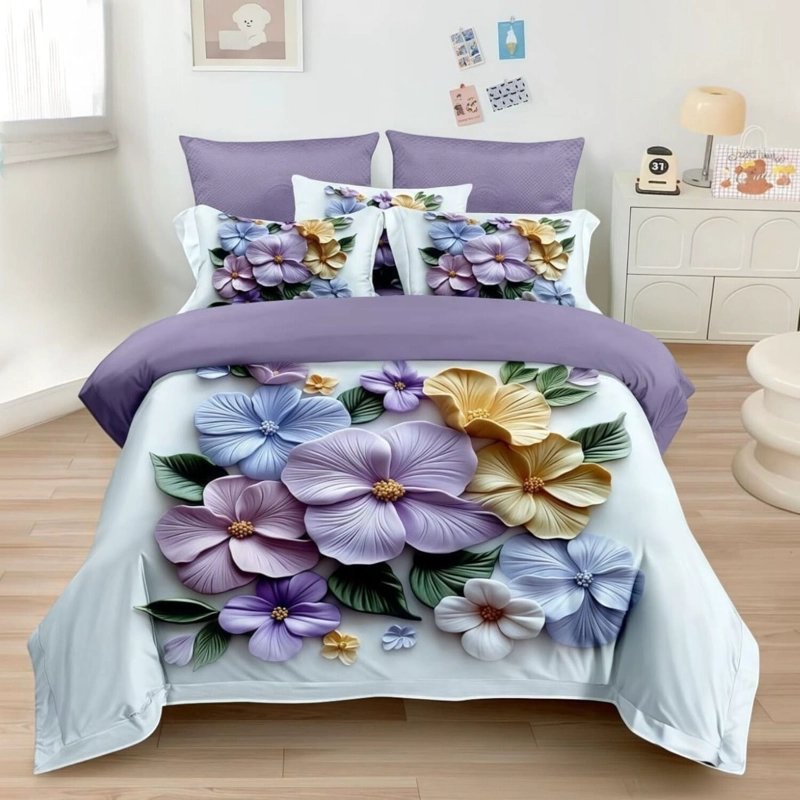 QUILT CUBRECAMA DE VERANO ESTAMPADO 230X250CM + 2 FUNDAS DE ALMOHADA CM3D2P-TF-16 - 1