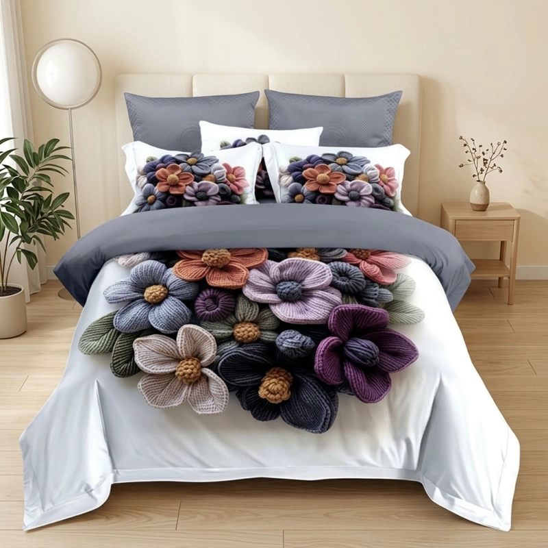 QUILT CUBRECAMA DE VERANO ESTAMPADO 230X250CM + 2 FUNDAS DE ALMOHADA CM3D2P-TF-20 - 1
