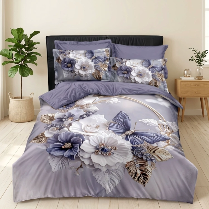 QUILT CUBRECAMA DE VERANO ESTAMPADO 230X250CM + 2 FUNDAS DE ALMOHADA CM3D2P-TF-19 - 1