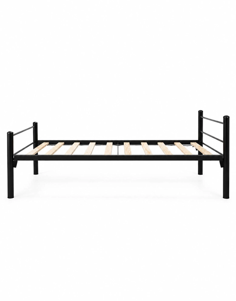 CAMA INCAL CATRE 1 PLAZA ACERO NEGRO - 5