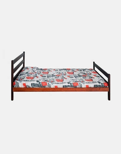 CAMA INCAL LANIN 2 PLAZAS CAOBA - 2