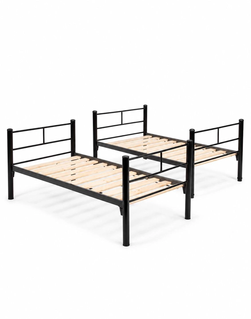CAMAROTE INCAL METALICO ACUARELA DESMONTABLE 1 PLAZA ACERO INOXIDABLE NEGRO - 4