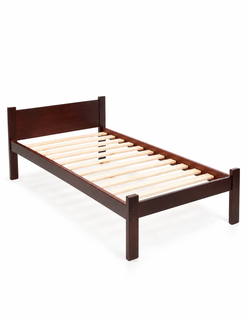 CAMA INCAL ECO 1.5 PLAZAS CAOBA - 1