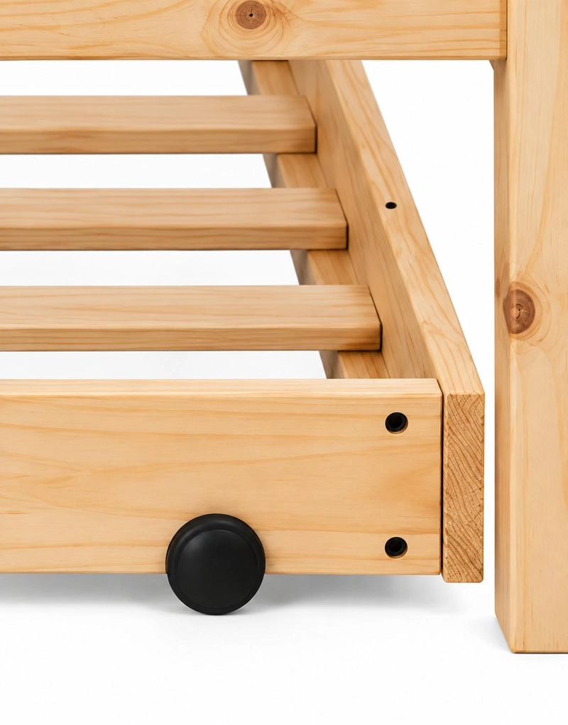 CAMA NIDO INCAL EN MADERA NATURAL 1.5 PLAZAS CAMEL - 5