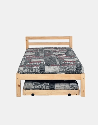 CAMA NIDO INCAL EN MADERA NATURAL 1 PLAZA CAMEL - 2