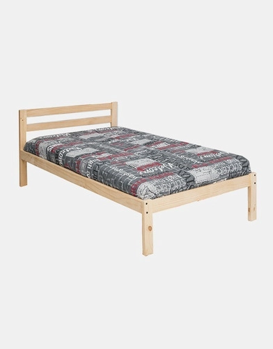 CAMA NIDO INCAL EN MADERA NATURAL 1 PLAZA CAMEL - 4
