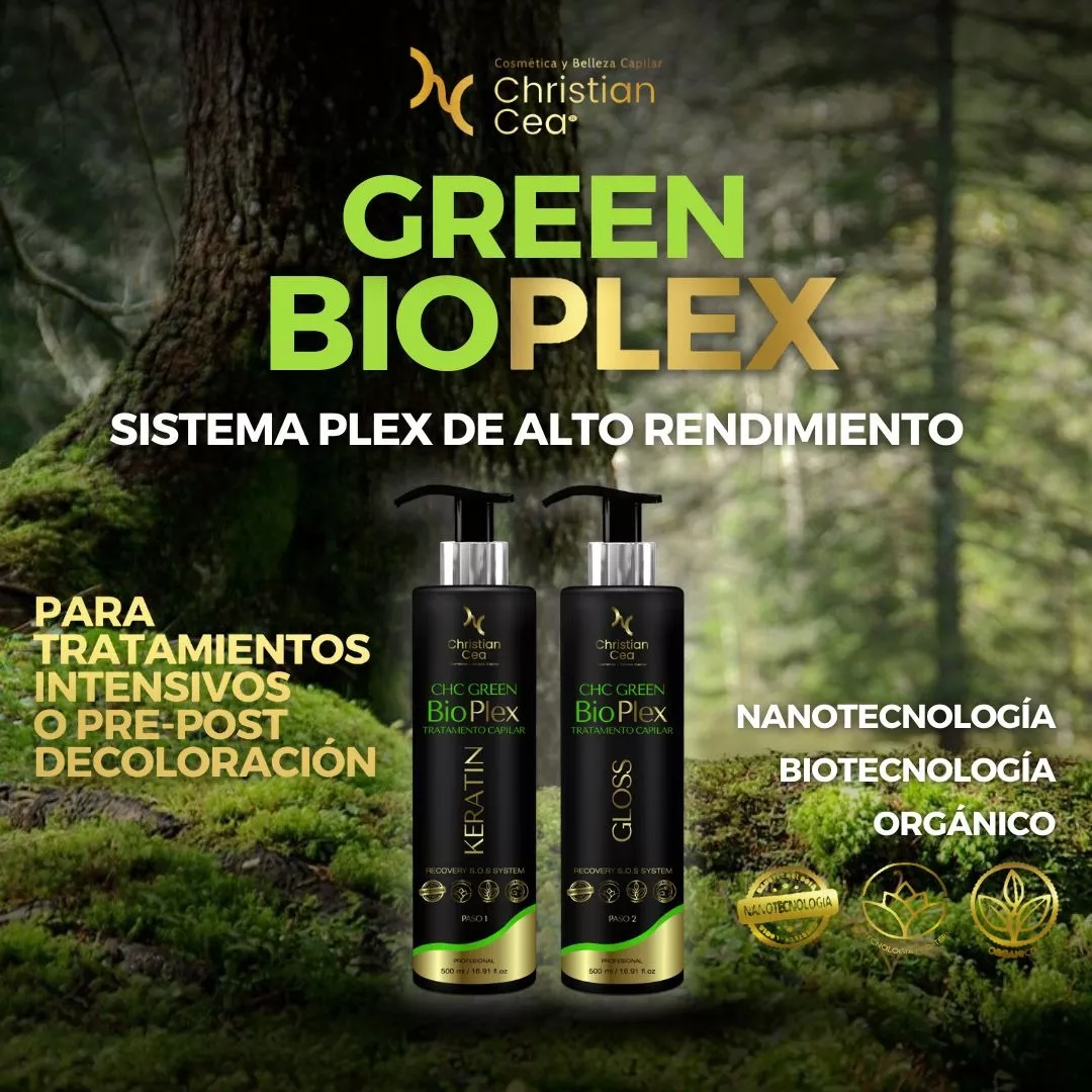 TRATAMIENTO CAPILAR CHRISTIAN CEA PLEX QUERATINA REPARACIÓN BIOPLEX KERATIN 500 ML PASO 1 - 4