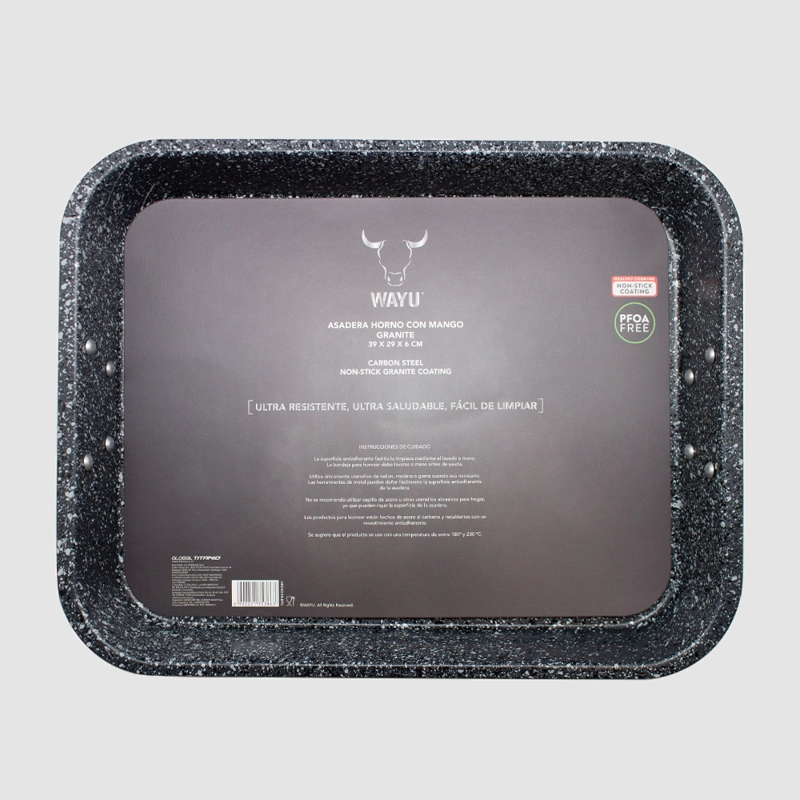 ASADERA HORNO C/MANGO ANTIADHERENTE WAYU - 1