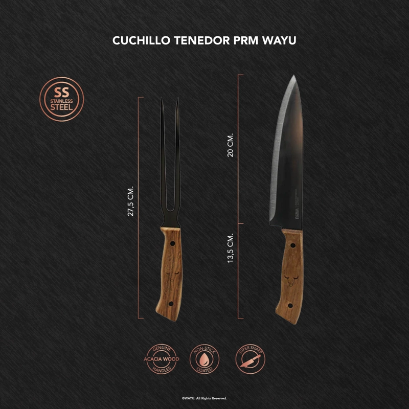 CUCHILLO TENEDOR PRM WAYU - 3
