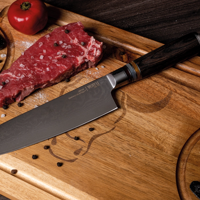CUCHILLO DAMASCUS BROWN PAKKA WAYU LIMITED - 2