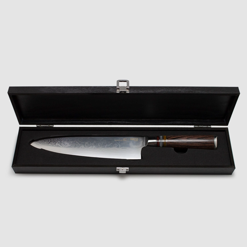 CUCHILLO DAMASCUS BROWN PAKKA WAYU LIMITED - 4