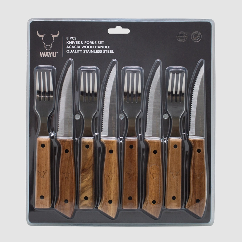SET CUCHILLOS Y TENEDORES PRM 8 PCS WAYU - 3