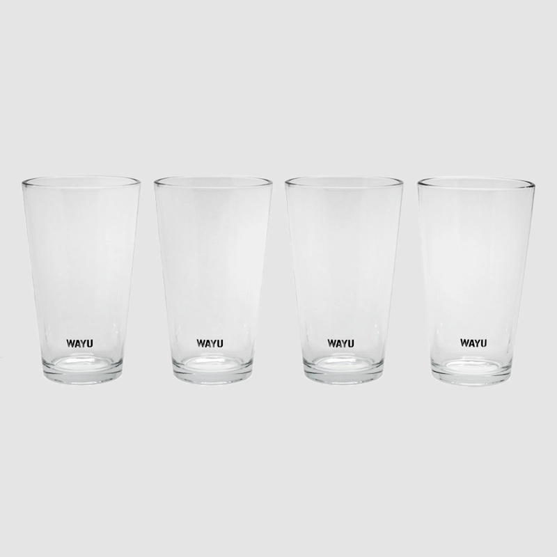 SET 4 VASOS VIDRIO WAYU - 1