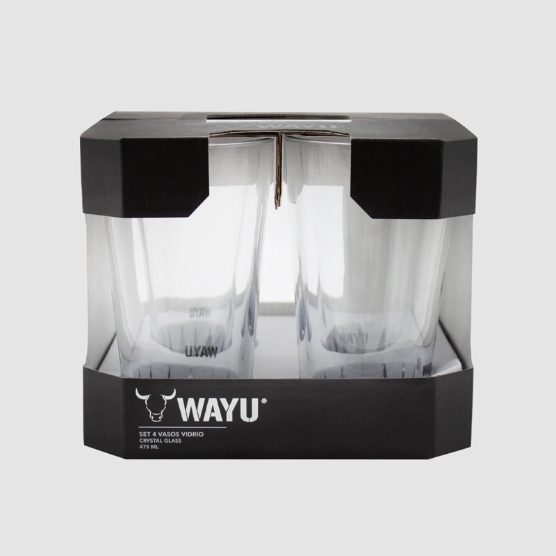 SET 4 VASOS VIDRIO WAYU - 3