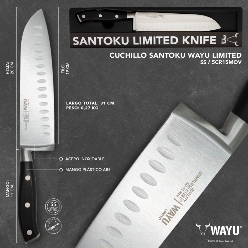 CUCHILLO SANTOKU WAYU LIMITED - 4