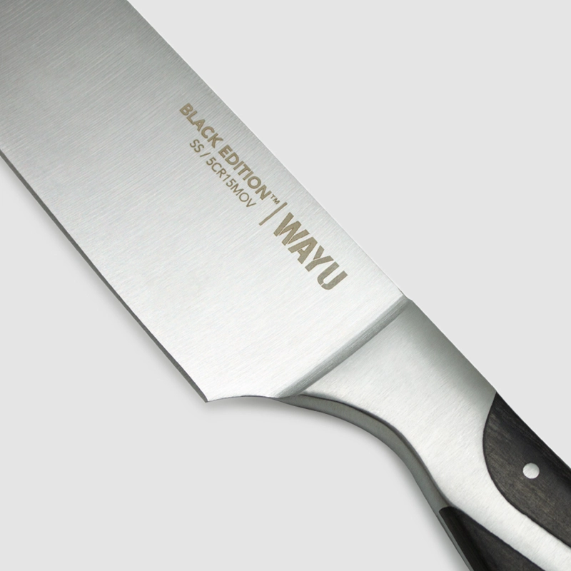 CUCHILLO CHEF 8 BLACK EDITION WAYU - 4
