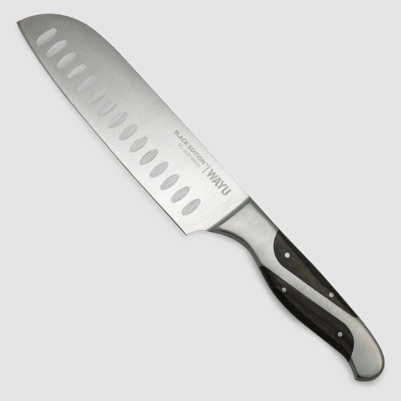 CUCHILLO SANTOKU BLACK EDITION WAYU - 1