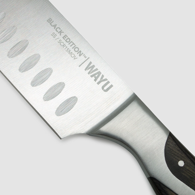 CUCHILLO SANTOKU BLACK EDITION WAYU - 3
