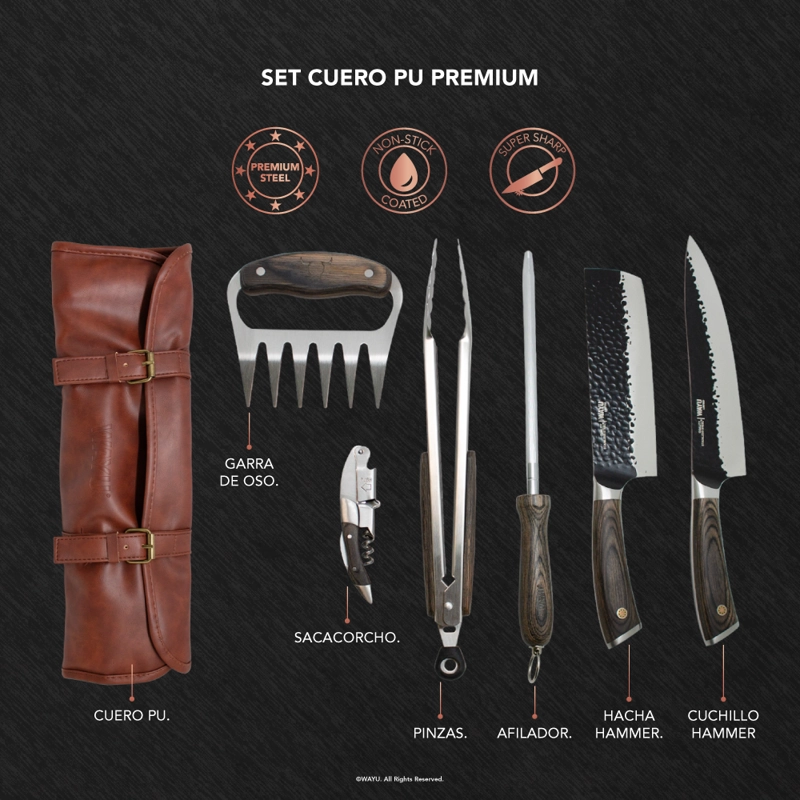 SET CUERO PU PREMIUM WAYU - 2