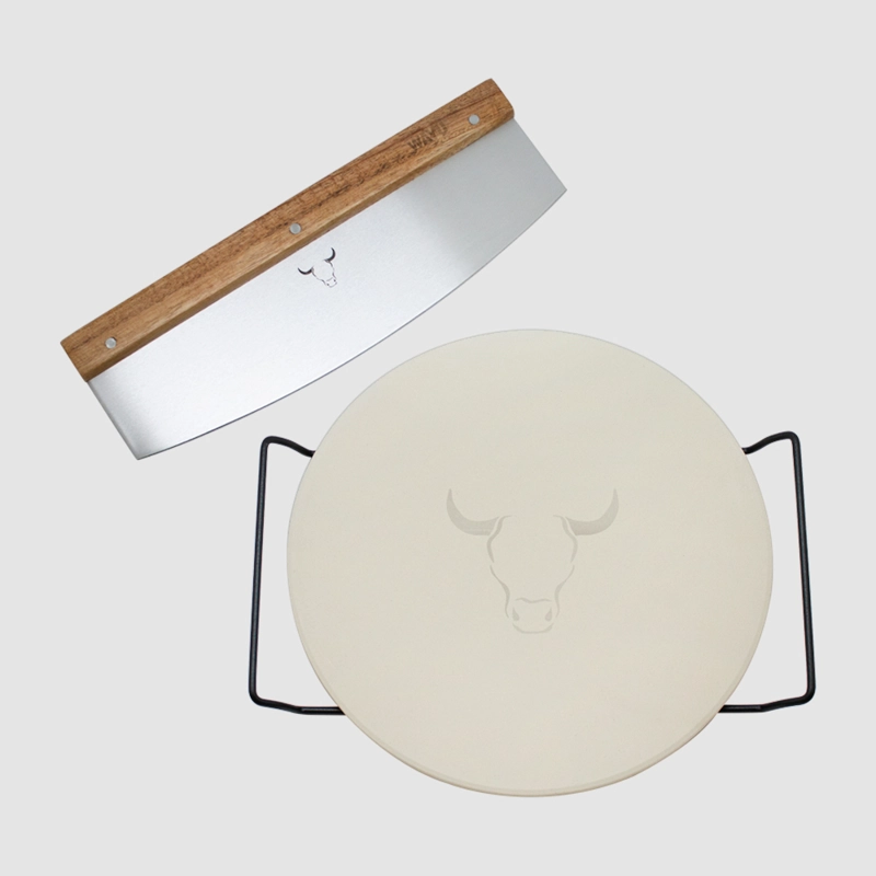 SET PIZZA PIEDRA Y CORTADOR XL WAYU - 1