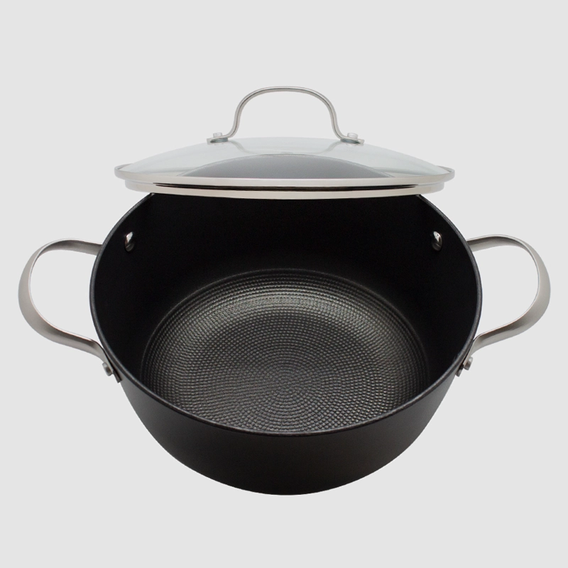 OLLA 24CM CON TAPA IRON CAST HONEYCOMB WAYU - 2
