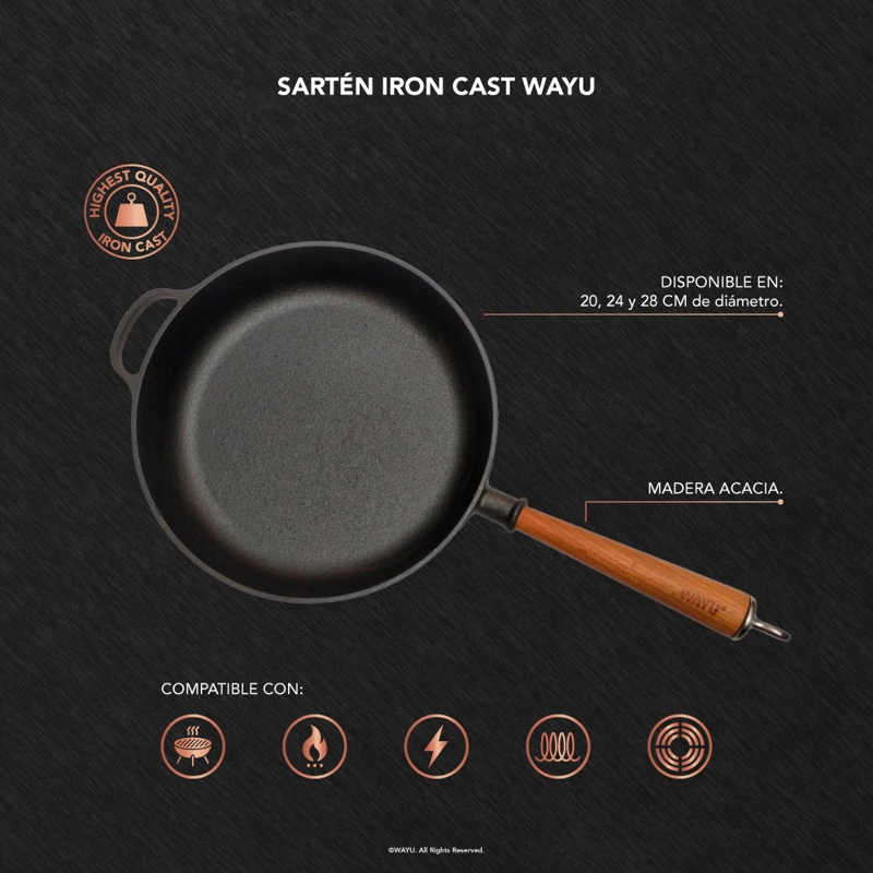 SARTE N IRON CAST WAYU 28 CM - 3