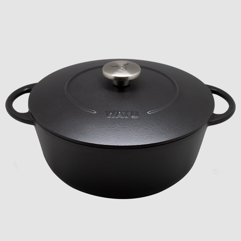 OLLA ENAMEL 28CM IRON CAST WAYU - 1