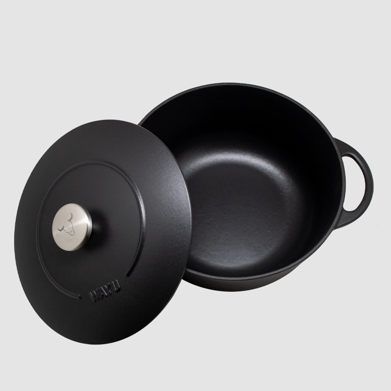 OLLA ENAMEL 28CM IRON CAST WAYU - 5
