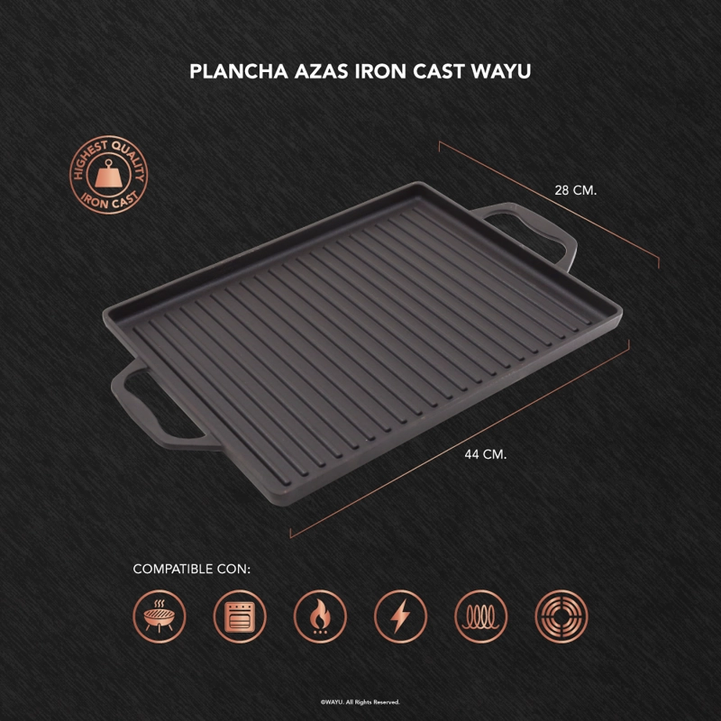 PLANCHA AZAS IRON CAST WAYU - 3