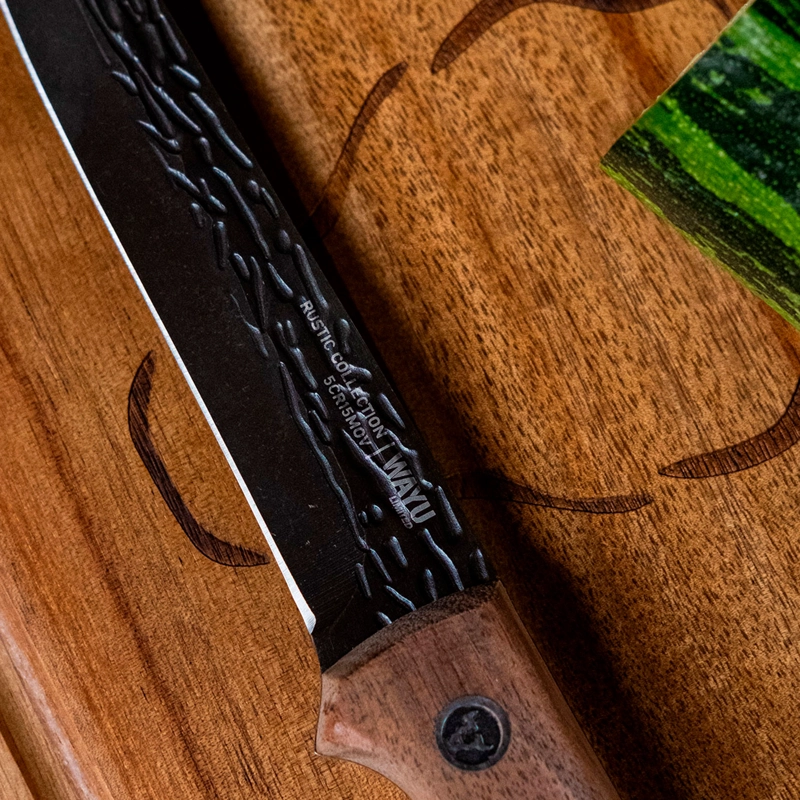 CUCHILLO UTILITY CON FUNDA RUSTIC COLLECTION WAYU - 2