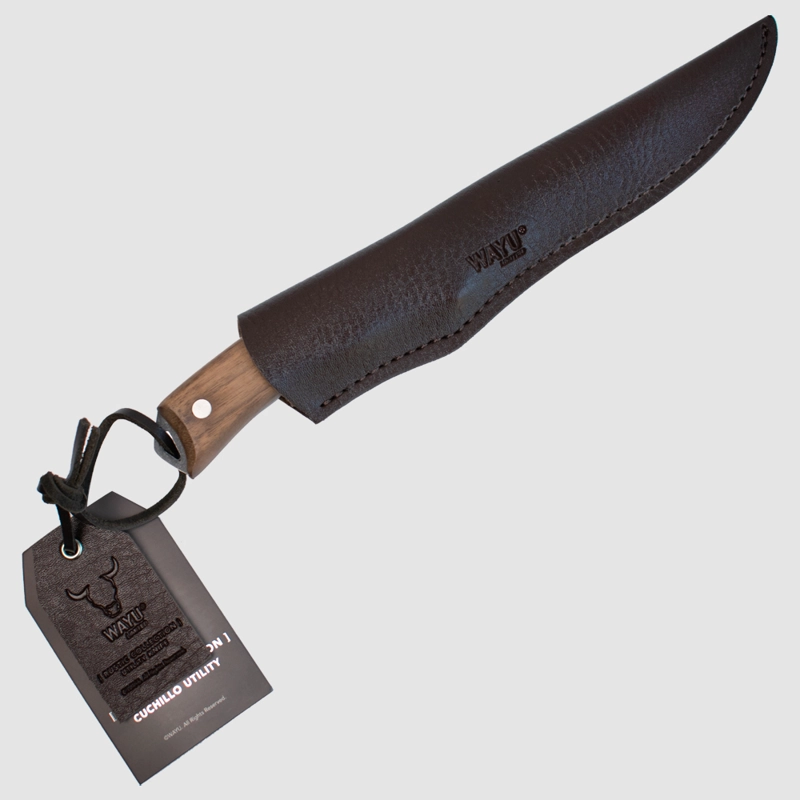 CUCHILLO UTILITY CON FUNDA RUSTIC COLLECTION WAYU - 6