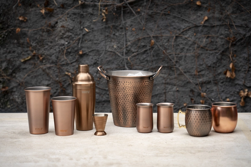 SET 2 VASOS 500 ML COPPER LINE WAYU - 4