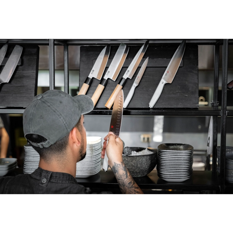 CUCHILLO SANTOKU BLANCO TOKAI WAYU - 5