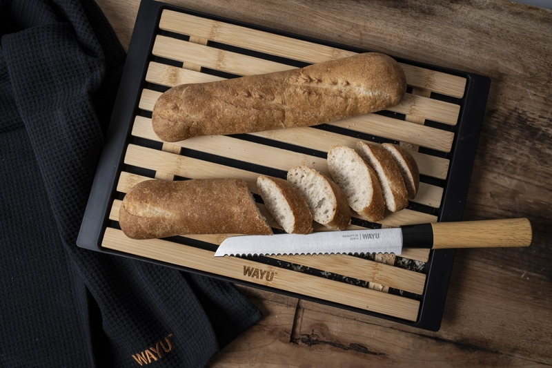 SET TABLA + CUCHILLO PARA PAN WAYU - 5