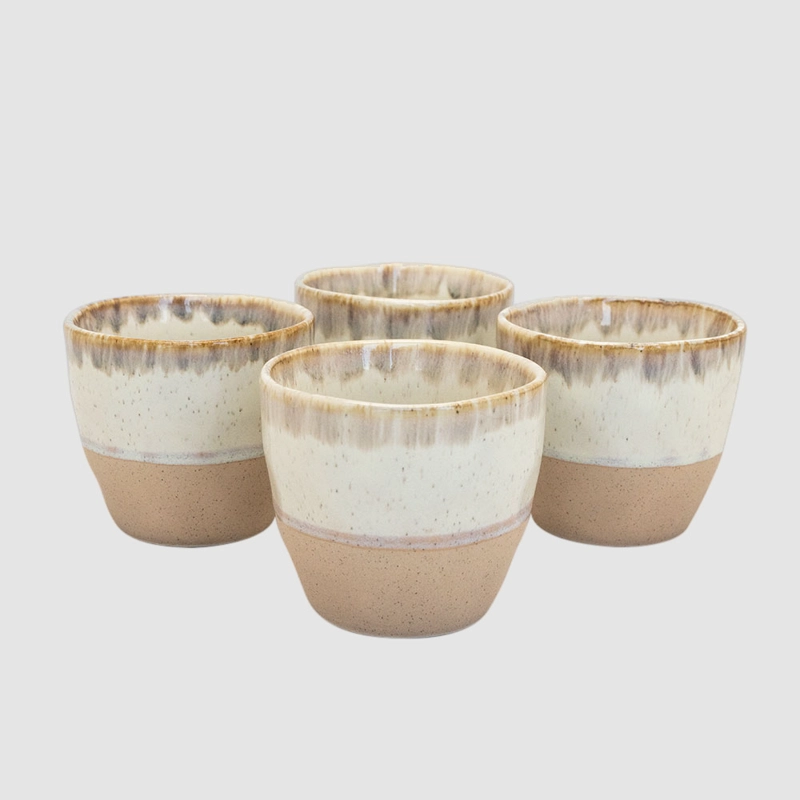 SET 4 VASOS CERAMICA WAYU - 1