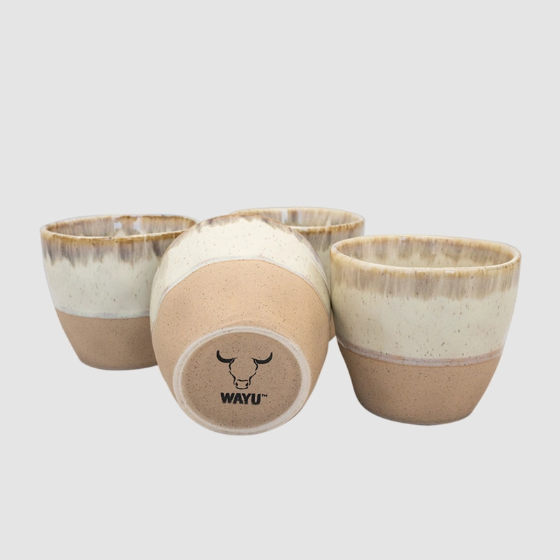 SET 4 VASOS CERAMICA WAYU - 3
