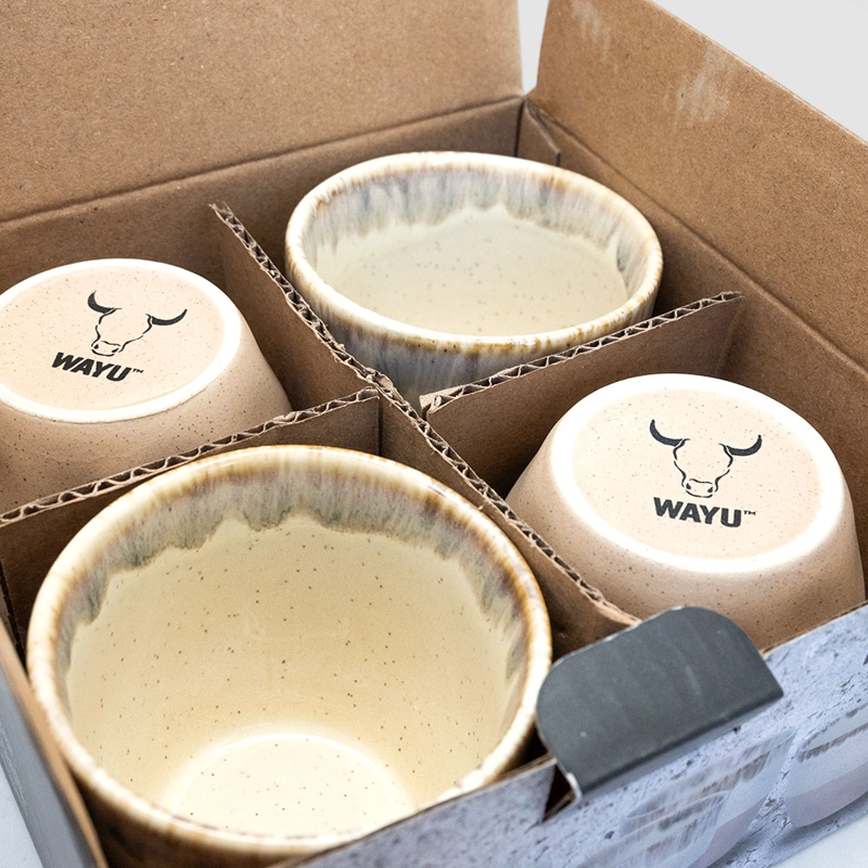 SET 4 VASOS CERAMICA WAYU - 7